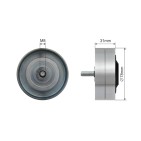 Poulie Galet Courroie Enrouleur Pour Audi A8 Vw Phaeton 4.2 077109244F