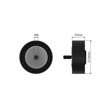Poulie Galet Courroie Enrouleur Pour Bmw Série 3 E46 5 E60 7 E65 X3 E83 7799464