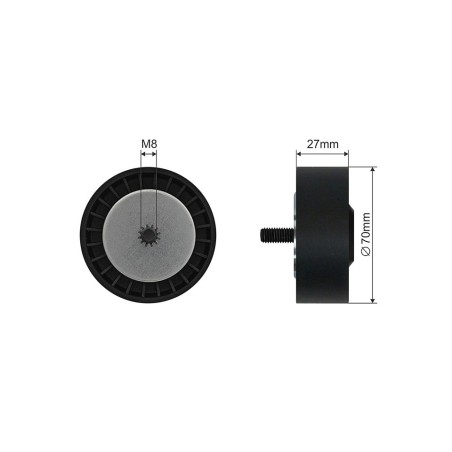 Poulie Galet Courroie Enrouleur Pour Bmw Série 3 E46 5 E60 7 E65 X3 E83 7799464