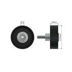 Poulie Galet Courroie Enrouleur Pour Bmw Série 5 E60 E61 11287516847 7516847