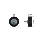 Poulie Galet Courroie Enrouleur Pour Mini Coupé Décapotable Roadster 11287823380