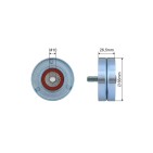 Poulie Galet Courroie Enrouleur Pour Citroën Xsara Peugeot 206 575152 96218349