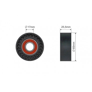 Poulie Galet Courroie Enrouleur Pour Citroën C5 C6 Xantia Fiat Ulysse 96289491