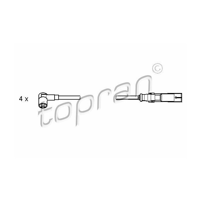Jeux câble d'allumage Audi A3 A4 Beetle Golf Bora Jetta Passat Touran 050998031S