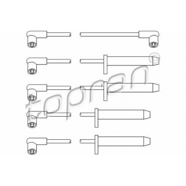Jeux câble d'allumage Ford Granada/Scorpio Sierra 1.8 2.0 6534756S
