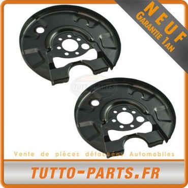 2 Protections Disque De Frein Arrière Gauche + Droit VW Passat - 357615609