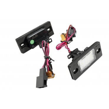 LED Feu de Plaque d'Immatriculation Pour Porsche Cayenne Skoda Fabia 95563162003