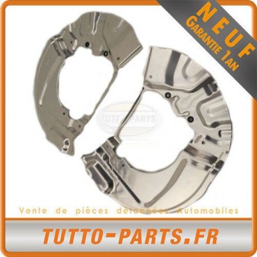 2 Protections Disque De Frein Avant Gauche + Droit BMW E60 E61 - 34116767647