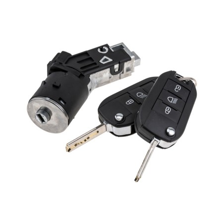 Antivol de Direction + Clefs Pour Citroën Berlingo C3 C4 C5 Jumpy 9673257480