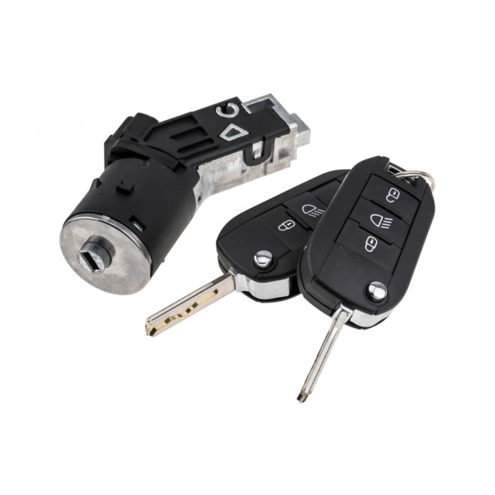 Antivol de Direction + Clefs Pour Citroën Berlingo C3 C4 C5 Jumpy 9673257480