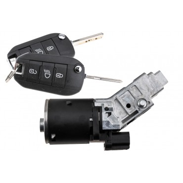 Antivol de Direction + Clefs Pour Citroën Berlingo C3 C4 C5 Jumpy 9673257480