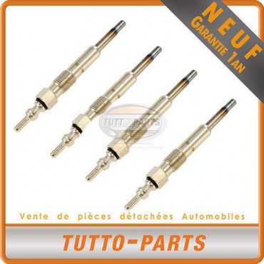 4 Bougie de Préchauffage Renault Mégane Modus Twingo Clio 2 3 - 1.5 1.9 DCI