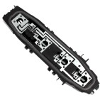 Support de Lampe Arrière Pour Citroën C3 I 2002-2010 6303A2