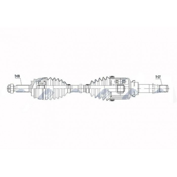 ARBRE DE TRANSMISSION CARDAN DROIT JEEP COMPASS 2.4 à partir de 2014