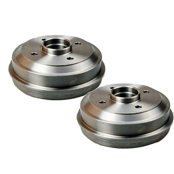 x2 Tambour de Frein Arrière Pour Peugeot 106 206 Citroën AX Saxo