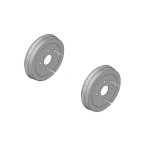 x2 Tambour de Frein Arrière Pour Peugeot Toyota Aygo Citroën 424748 424310H010