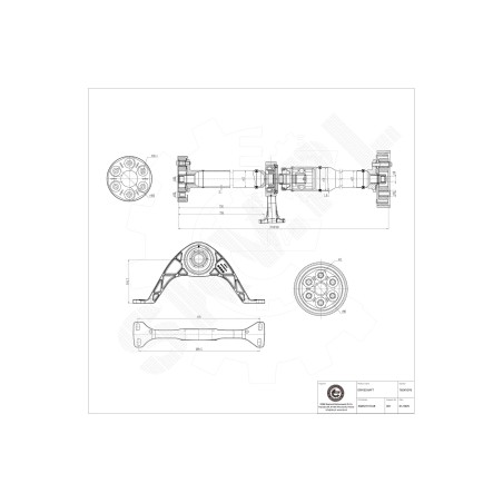 Arbre de transmission Cardan Arrière Pour VW Golf VII Audi A3 5Q0521101AB