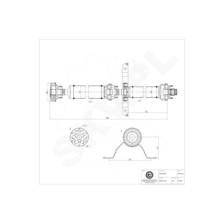 Arbre de transmission Cardan Arrière Pour Audi A4 8K0521101E 8K0521101L