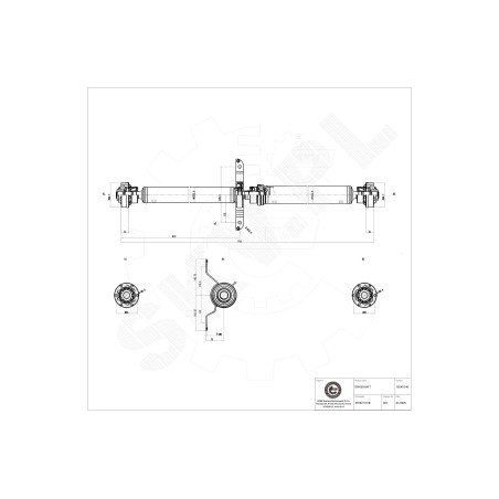 Arbre de transmission Cardan Arrière Pour Audi A6 4F0521101B 4F0521101F