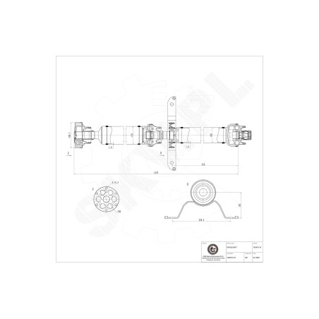 Arbre de transmission Cardan Arrière Pour Audi A6 A7 4G0521101 4G0521101B