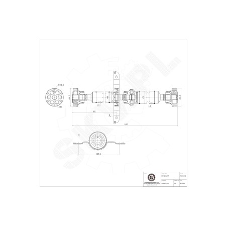 Arbre de transmission Cardan Arrière Pour Audi Q5 8R0521101B