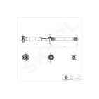 Arbre de transmission Cardan Arrière Pour BMW Série 3 E90 E91 E92 26107527355