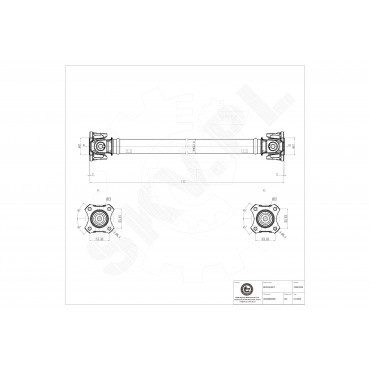 Arbre de transmission Cardan Avant Pour BMW Série 3 F30, F80 F31 26207632650