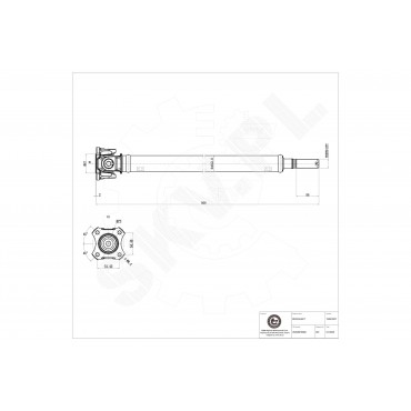 Arbre de transmission Cardan Avant Pour BMW X5 F95, G05 X6 F96, G06 26208678680