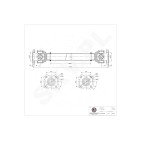 Arbre de transmission Cardan Avant Pour BMW Série 5 E60 E61 26207534636