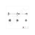 Arbre de transmission Cardan Arrière Pour BMW Série 5 E60 E61 26107542120