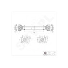 Arbre de transmission Cardan Avant Pour BMW Série 5 F07 F10 F11 26207593164