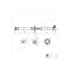Arbre de transmission Cardan Arrière Pour BMW X3 E83 26107577059