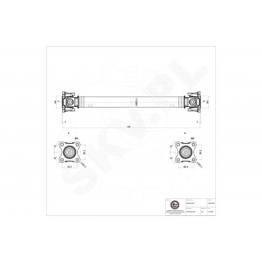 Arbre de transmission Cardan Avant Pour BMW X3 E83 26203401609