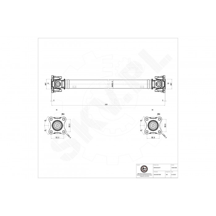 Arbre de transmission Cardan Avant Pour BMW X3 E83 26203401609