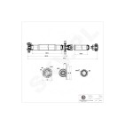 Arbre de transmission Cardan Arrière Pour BMW X3 E83 26107585939