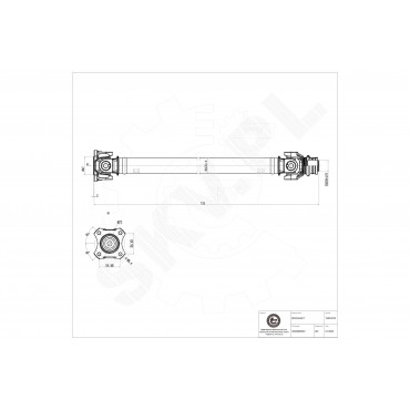Arbre de transmission Cardan Avant Pour BMW X3 F25 X4 F26 26207589985