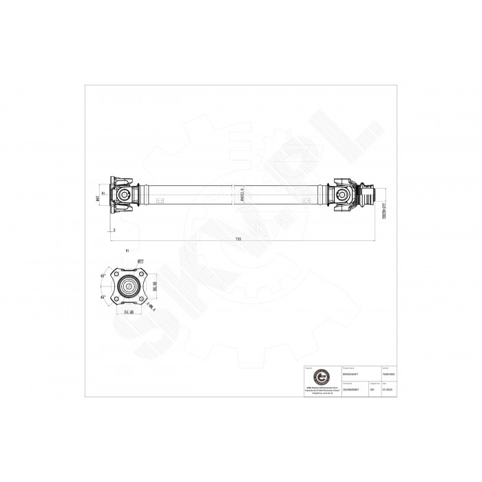 Arbre de transmission Cardan Avant Pour BMW X3 F25 X4 F26 26207589985