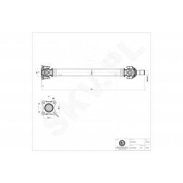 Arbre de transmission Cardan Avant Pour BMW X5 E70 X6 E71, E72 26207556020