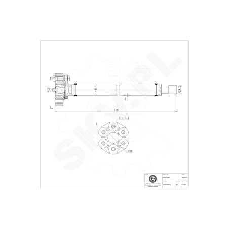 Arbre de transmission Cardan Avant Pour BMW X5 E70 26207556019