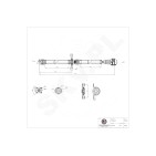 Arbre de transmission Cardan Arrière Pour Opel Chevrolet Vauxhall 0446073