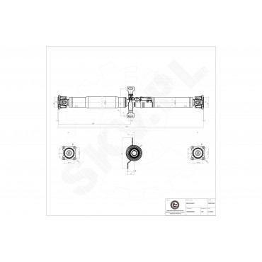 Arbre de transmission Cardan Arrière Pour Renault Duster Dacia Duster