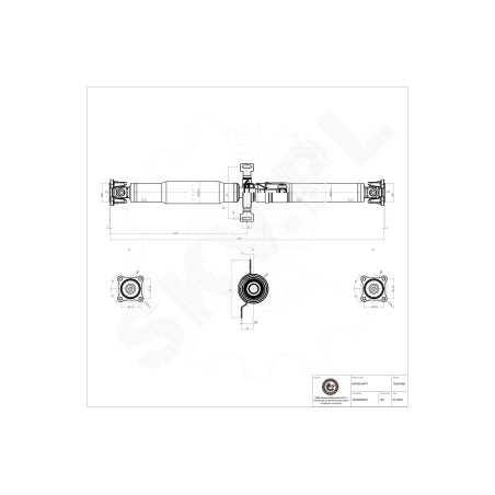 Arbre de transmission Cardan Arrière Pour Renault Duster Dacia Duster