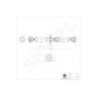 Arbre de transmission Cardan Arrière Pour Fiat Panda 46349688 55193595 55197051