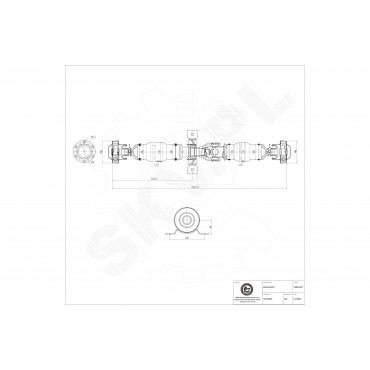 Arbre de transmission Cardan Arrière Pour Fiat Panda 46349688 55193595 55197051