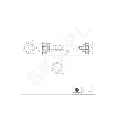 Arbre de transmission Cardan Avant Pour Jeep Grand Cherokee II