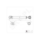 Arbre de transmission Cardan Avant Pour Kia Sorento I 491003E150