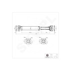 Arbre de transmission Cardan Avant Pour Kia Sorento I 491003E100
