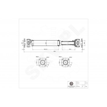 Arbre de transmission Cardan Avant Pour Kia Sorento I 491003E100