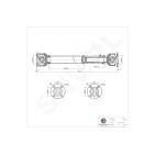 Arbre de transmission Cardan Avant Pour Land Rover Defender Cabrio BR1846