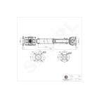 Arbre de transmission Cardan Avant Pour Land Rover Discovery II FTC5320